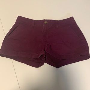 Old Navy Plum Khaki Shorts 0
